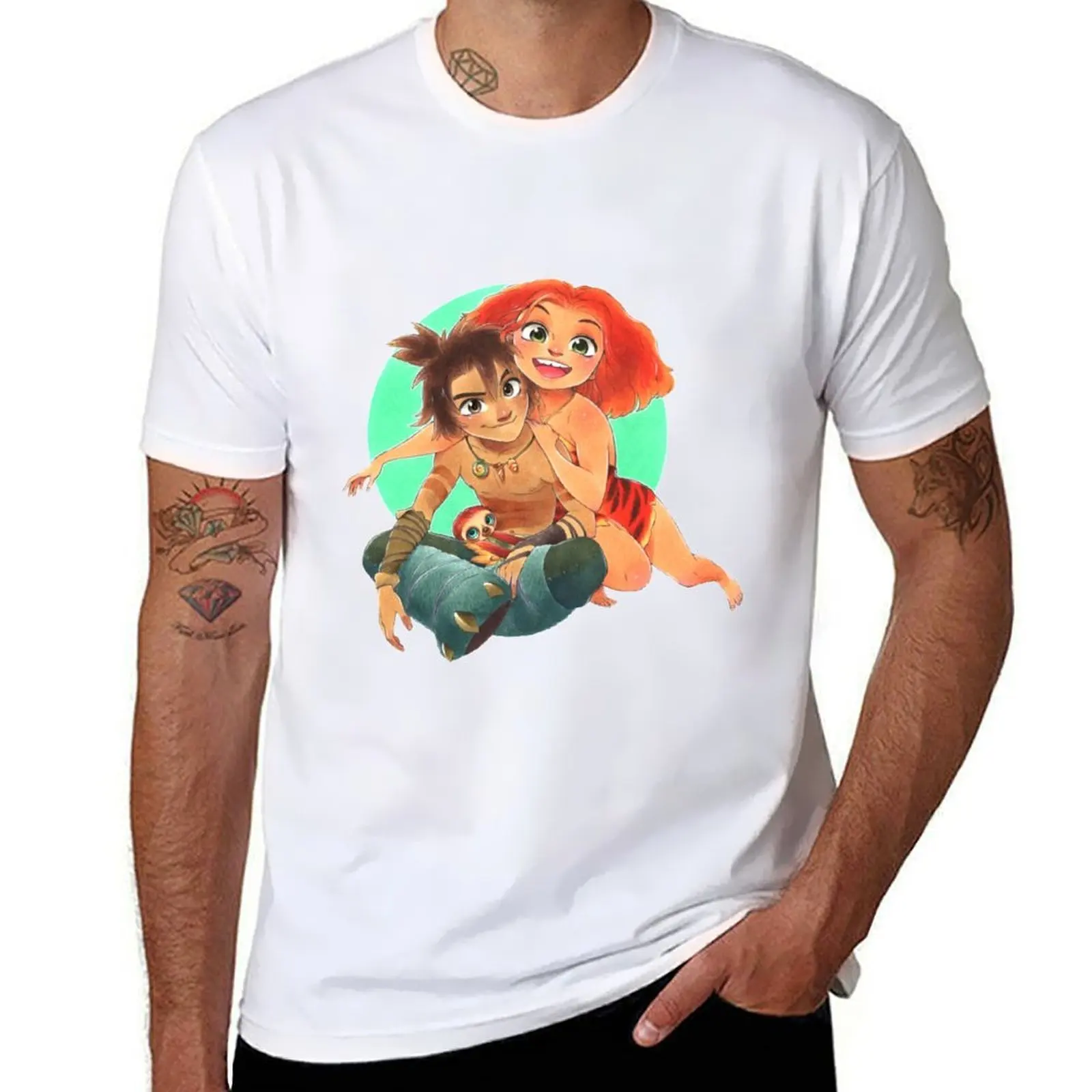 

Croods T-Shirt t shirt for man cotton tshirt 100% T-Shirt
