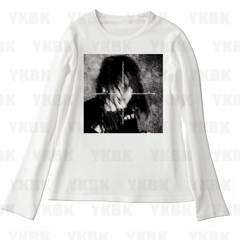 Mode Lässig Japan Y2K Drucken Anime Brief Goth 90s Frau Kleidung Frauen Harajuku Straße Mädchen Oansatz Kurzen Ärmeln T-shirts