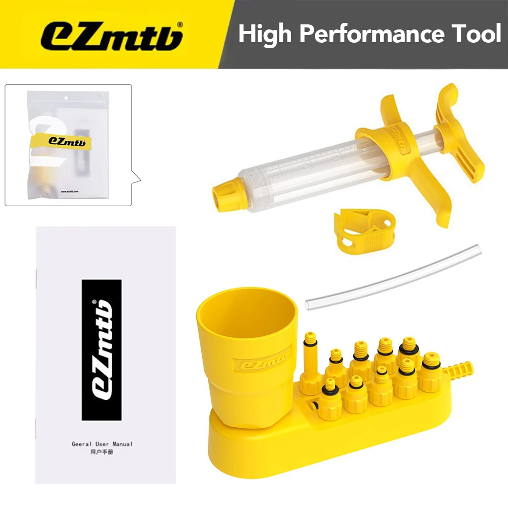 Ezmtb MTB-Fahrrad-Entlüftungsset für hydraulische Bremse, für hydraulische Scheibenbremsen-Reparaturwerkzeug der SHIMANO SRAM Avid MAGURA-Serie