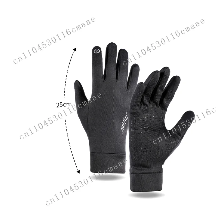 Suitable for winter riding gloves men's and women's motorcycle fleece touch screen warm windproof and non-slip gloves