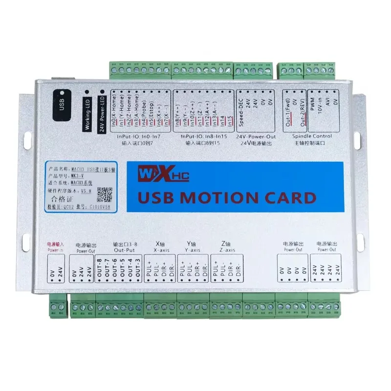 

MK3/4-V Mach3 Карта управления движением с ЧПУ USB-порт mach3 Карта 3-осевая машина для резки коммутационной платы mach3