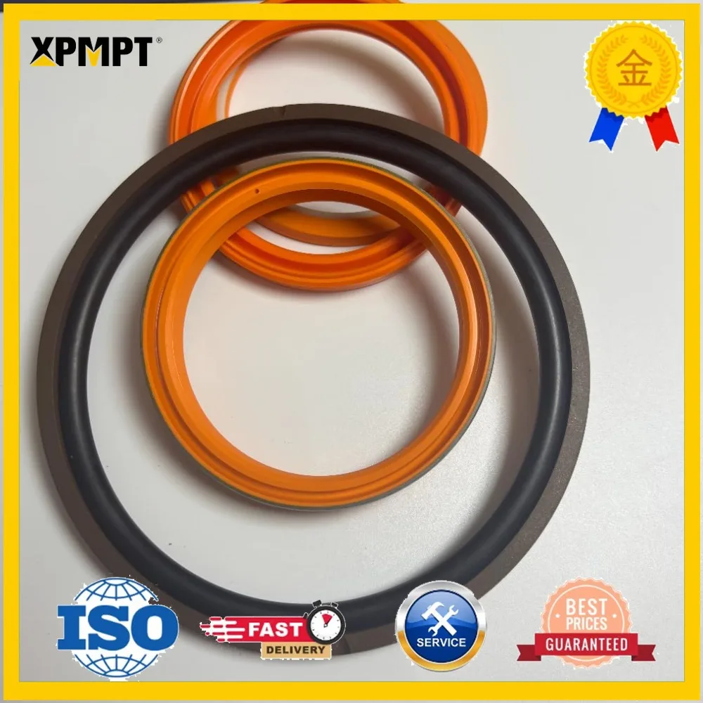 Hydraulic Boom Cylinder Seal Kit - Compatible with Caterpillar 349D - 225-4523, 376-4336