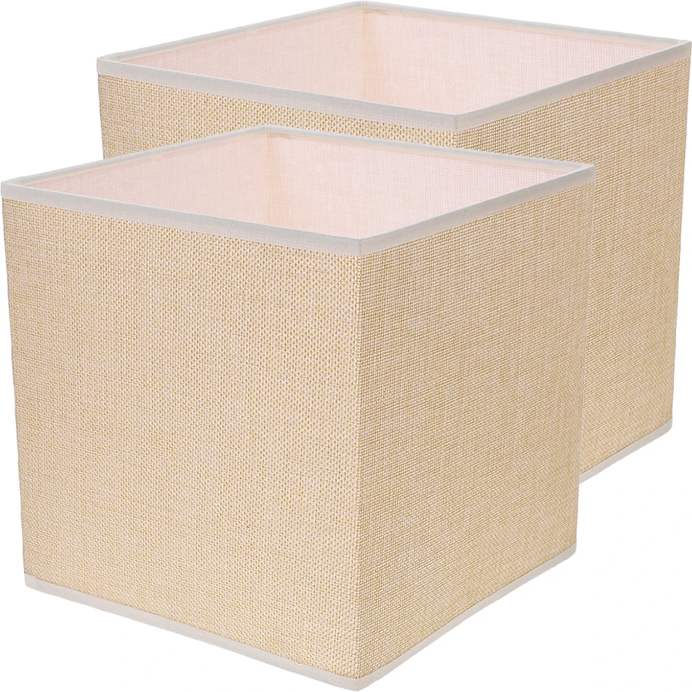

Linen Lampshade Square Bedside Home Fabric Ch Table Floor Ceiling Bedroom Living Room Study Office Easy Installation
