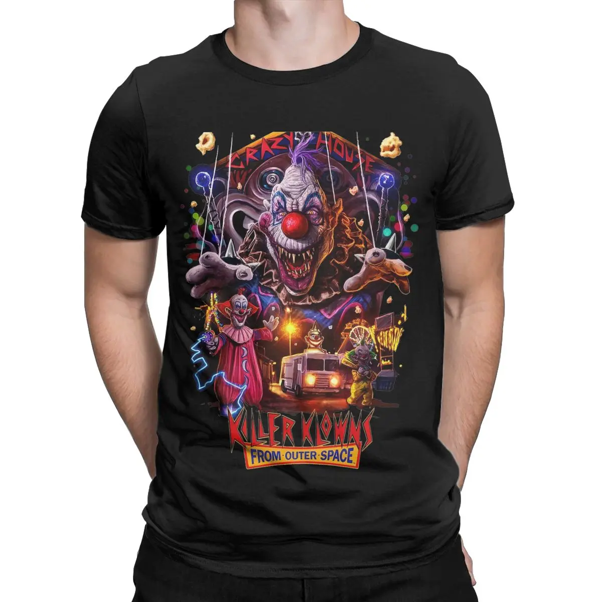 New Arrival Men Women Killer Klowns From Outer Space Shirt Apparel Fun Horror Movie 100% Cotton T-shirt Clothes