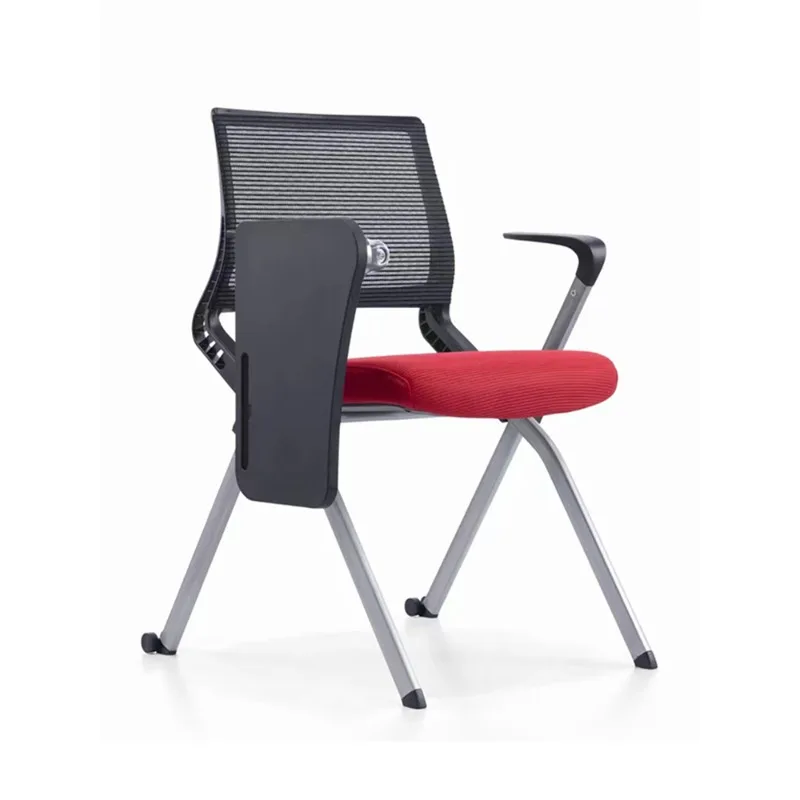 Folding Training Chair with Table Board Conference Chair with Writing Board Press Chair School Meeting Room Folding Chai