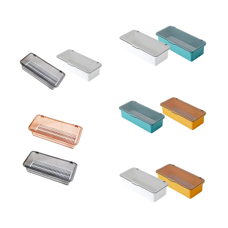 Abwr-laci Organizer, jelas meja rias penyimpanan dan Organizer, Make Up pemegang dengan tutup untuk penyimpanan tampilan kamar mandi