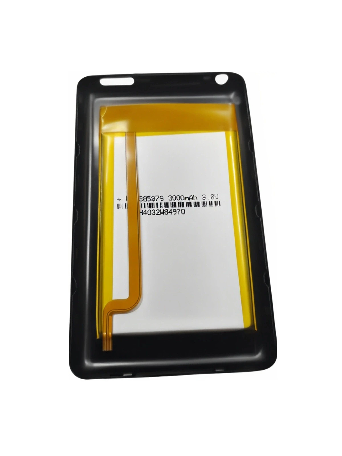 For iPod Video 5th Classic 6th/7th Black Metal Back Cover + 3000mAh Battery - Fit Thin 30GB/80GB/120GB/160GB Models