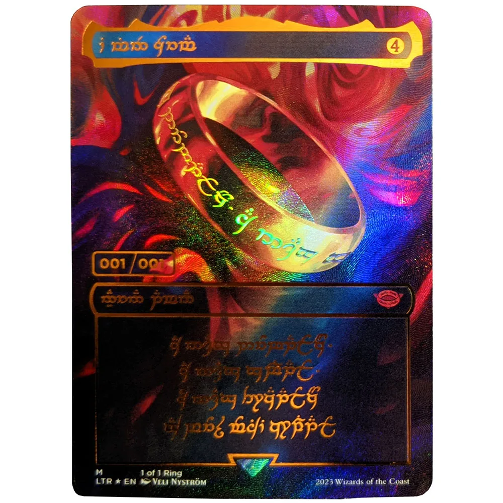 Anime Yu-Gi-Oh DIY ACG Boys Battle Game Toy Cards Collectible Cards Christmas Birthday Gifts The One Ring Orochi Kusanagi