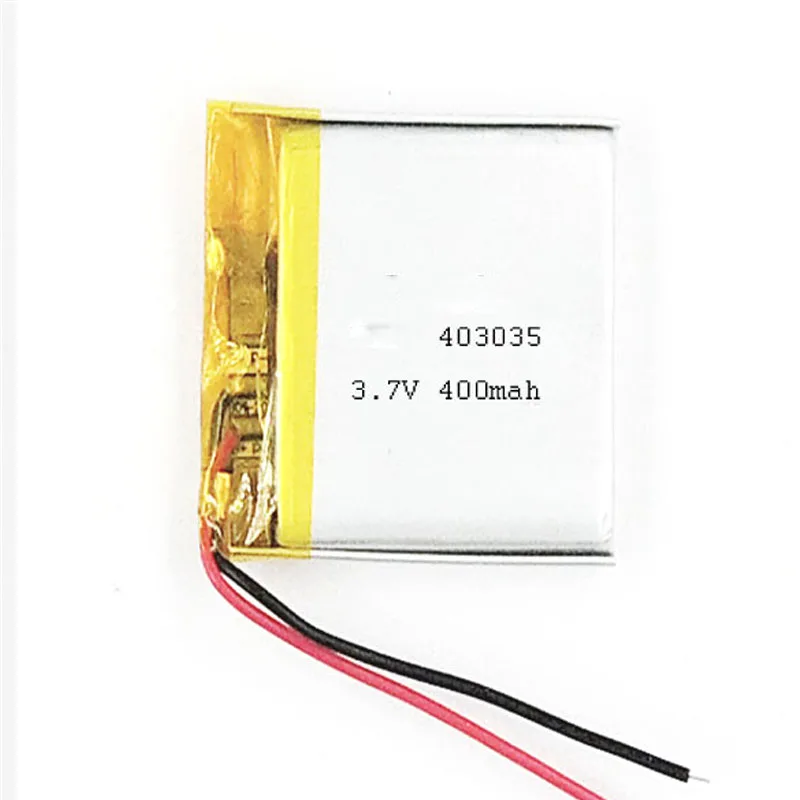 2/5/10/20 Pcs 3.7V 400mAh 403035 Lithium Polymer Ion Battery 2.0mm JST Connector