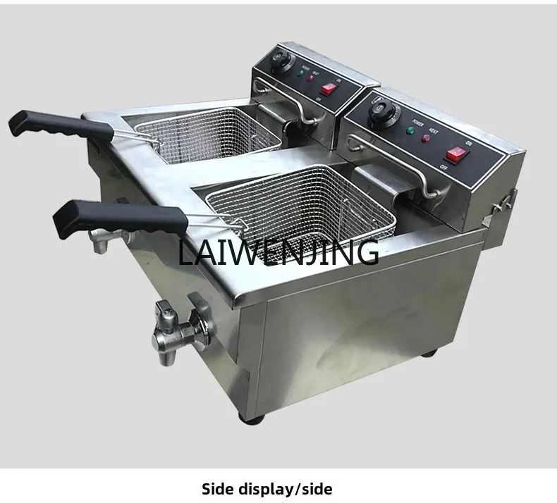 SGF desktop single and double cylinder commercial electric fryer with oil outlet valve fryer