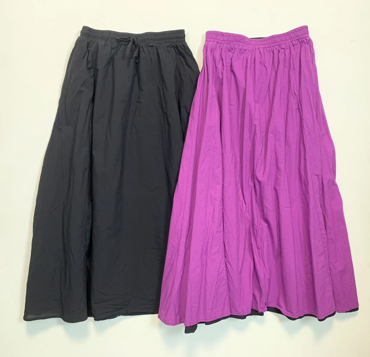 Dubbelzijdig Slijtage Elastische Taille Belted A-lijn Midi Rok Puur Katoen Pendelen Koreaanse Sle Geplooide Hoge Taille Dames Rok