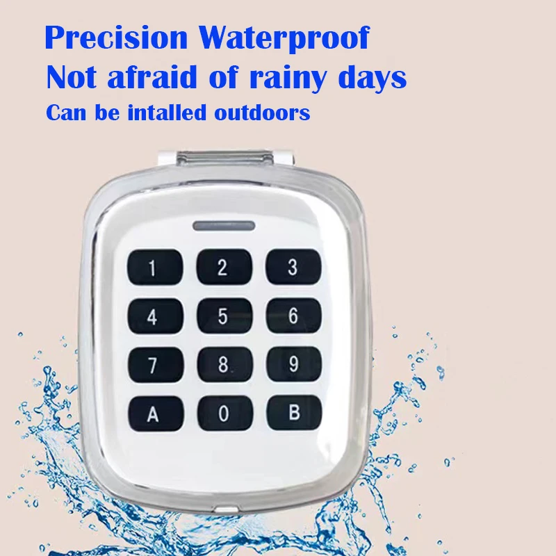 Multifrecuencia 280-868MHz 280-868MHz puerta de garaje llave teclado inalámbrico código Control remoto abridor de puerta