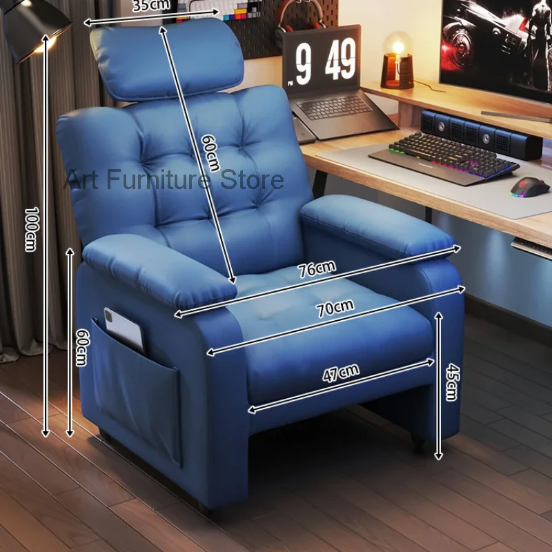 Recliner Arm Office Chair Ergonomic Boss Bedroom Comfy Office Chair Swivel Massage Gaming Sillas De Oficina Office Furniture