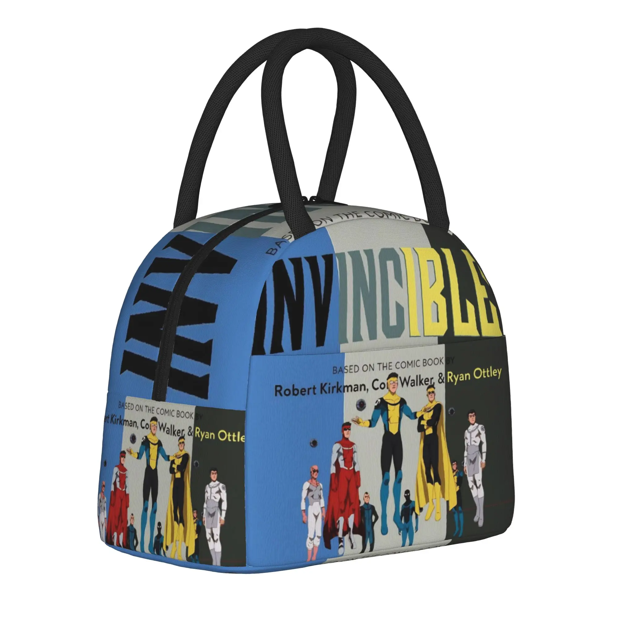 Invincibles Comic Insulated Lunch Bag for Men Women  Food Bag Portable Cooler Thermal Lunch Boxes For Work