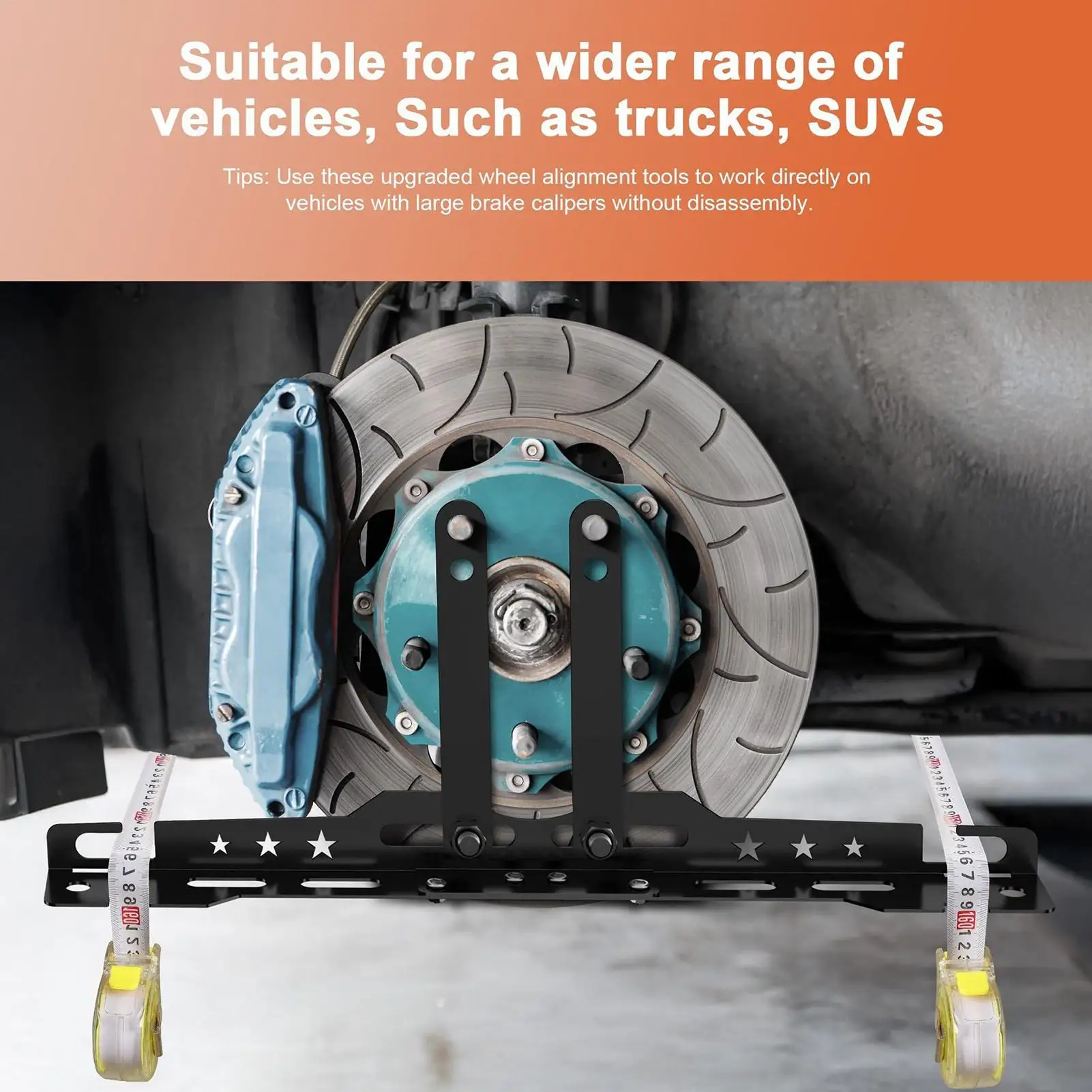 

Wheel Alignment Tool With 2 Measuring Tapes upgraded Heavy-duty Wheel Leveling Aligner Set For Car Truck Trailer