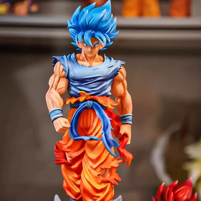 

Jt Statue Dragon Ball Z Son Goku Figure Goku Blue Jt Led Base Super Saiyan Action Figures Collection Model Toys Gift