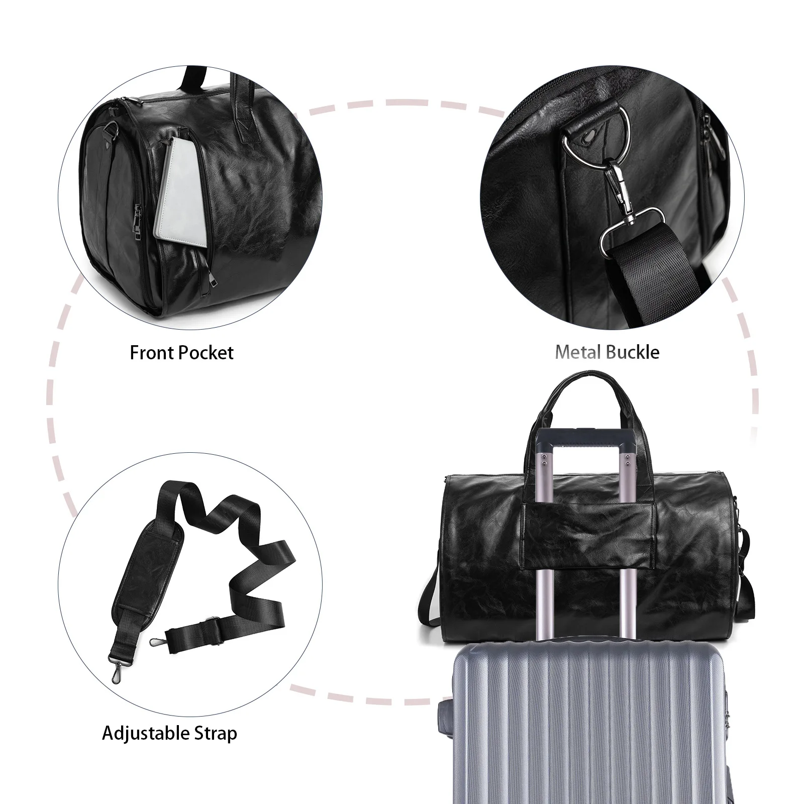 New Business Suit Bag Convertible Travel Bag with Independent Shoe Compartment Clothing Bag Luggage Organizer for Travel ita bag