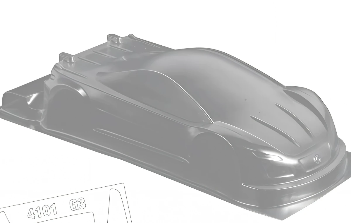 High Toughness Unpainted Polycarbonate Racing Body Fit 1/10 Lens Ghibli 3.0 190mm Onroad Competition