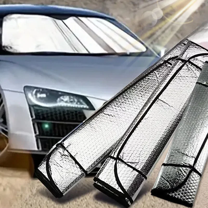

1-4PCS Car Sun Shade Set Thickened Heat Shield Windshield Sun Protector UV Block Foldable Auto Sunshade for Summer