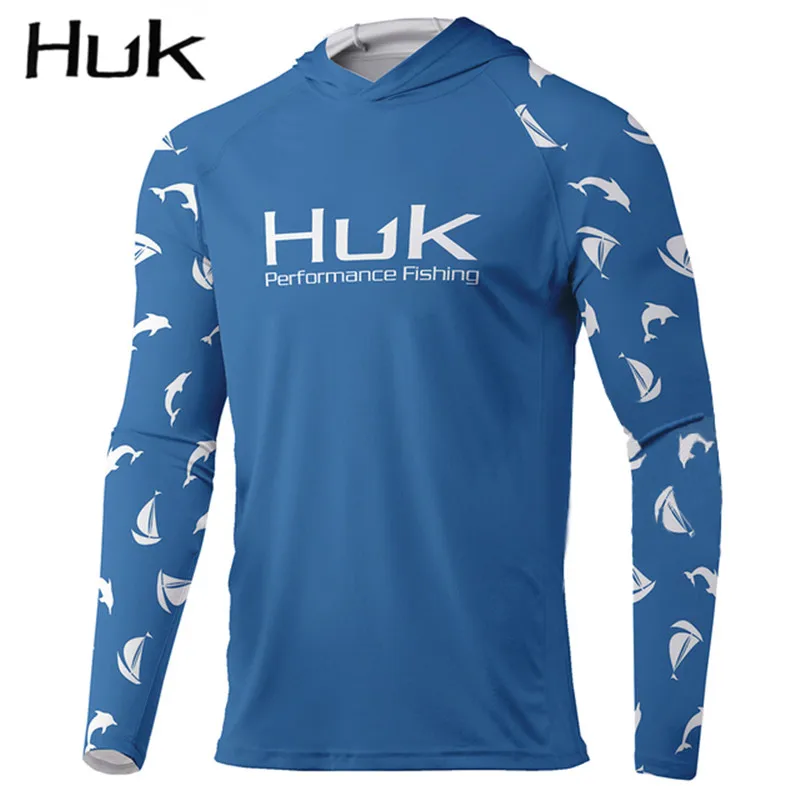 

2023 New Gear Men Fishing Long Sleeve Hooded Shirts Blusas Para Pesca Performance Apparel Camisa De Uv Manga