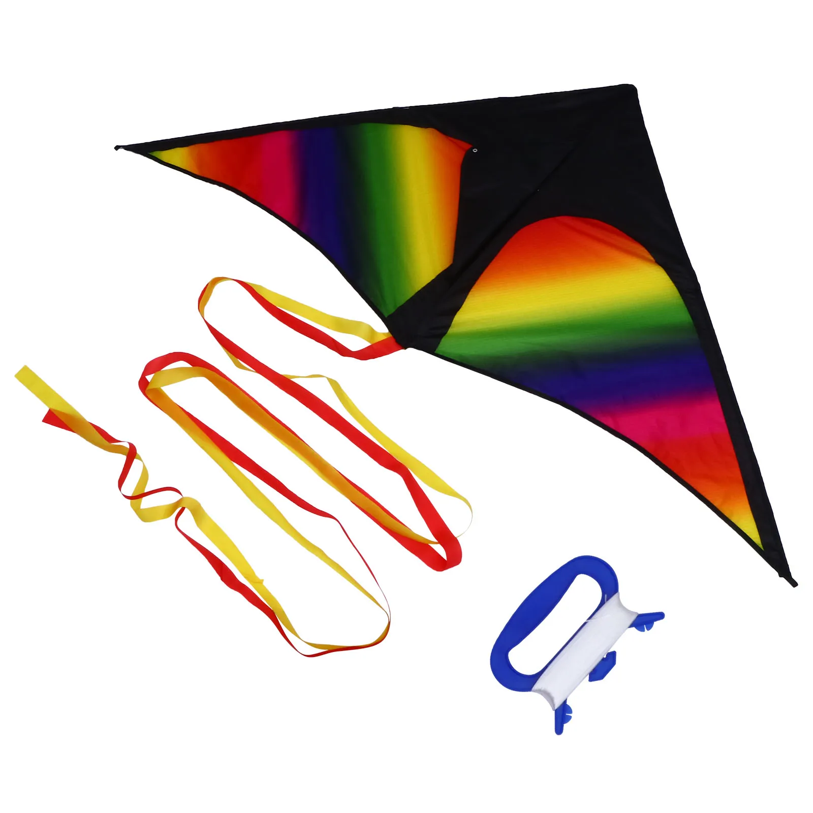 

Rainbow Kite Colorful Toy Kids Outdoor Butterflies Long Tail Triangle Shaped for