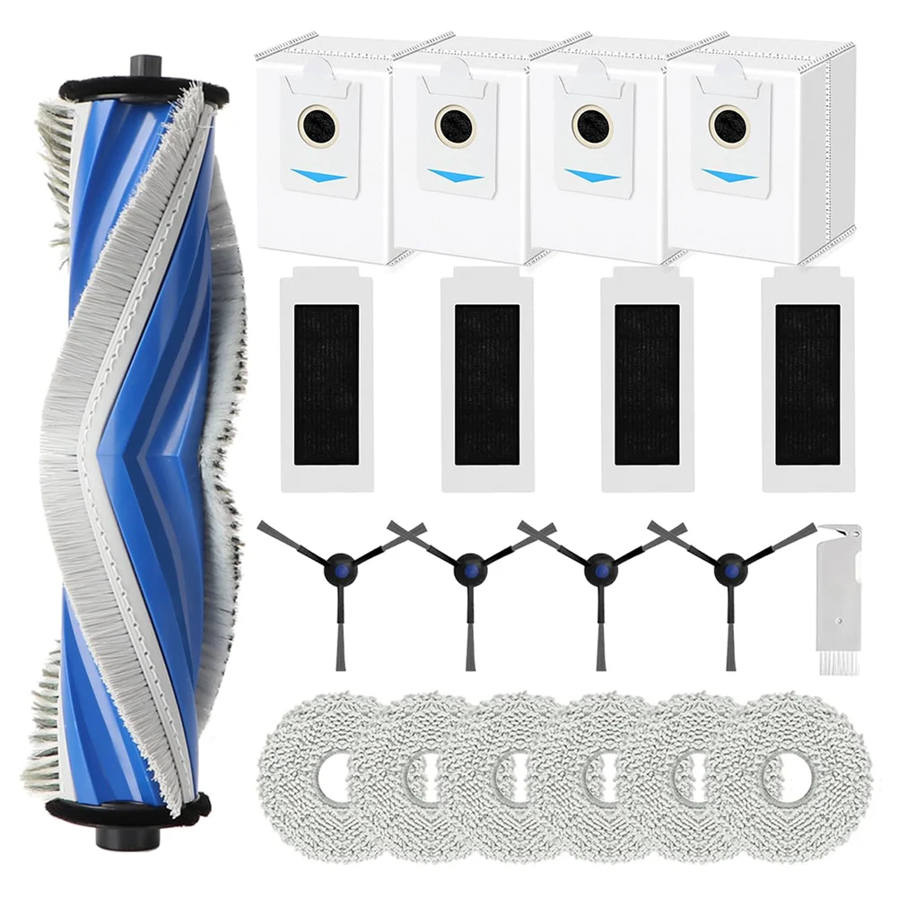 High Performance Spare Parts Set for Ecovacs T30S T30S Pro Robot Vacuum Cleaner Including Filters and Mop Cloths