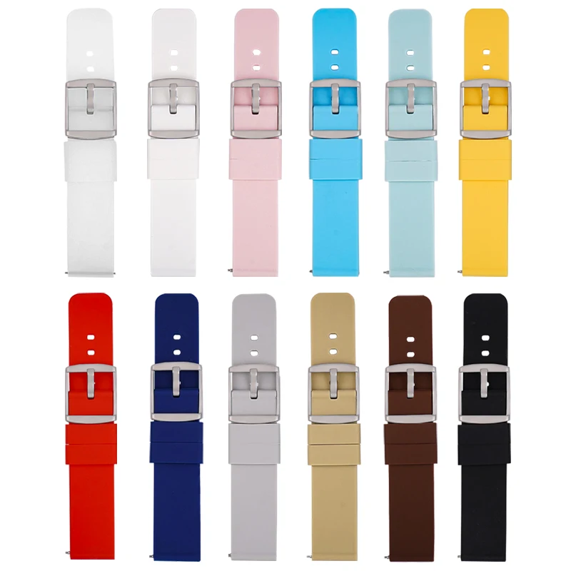 20mm Quick Release Strap For Omega MoonSwatch Replace Universal Wrist Band Silicone Rubber Sport Waterproof Watchband Belt New