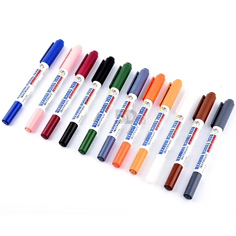 Spidol Mr.Hobby Model Warna Umum, Spidol Minyak, Spidol Berbasis Air, Spidol untuk Menyempurnakan Lukisan, Garis Kontur, Garis Menyala, Pena Pewarna