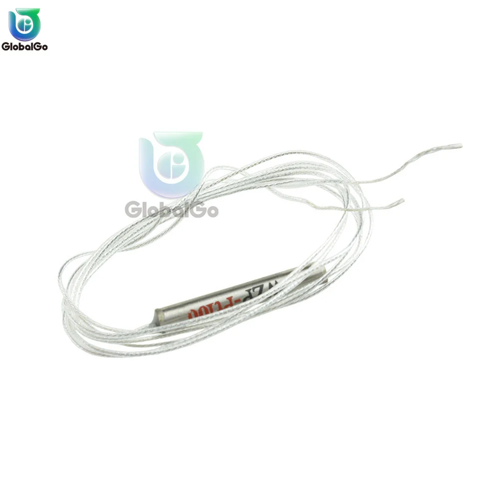 PT100 Platinum Resister Temperature Sensor Waterproof Temp Probe 50cm 100cm 150cm 200cm -20~450 Degree Celsius Dia 4x30