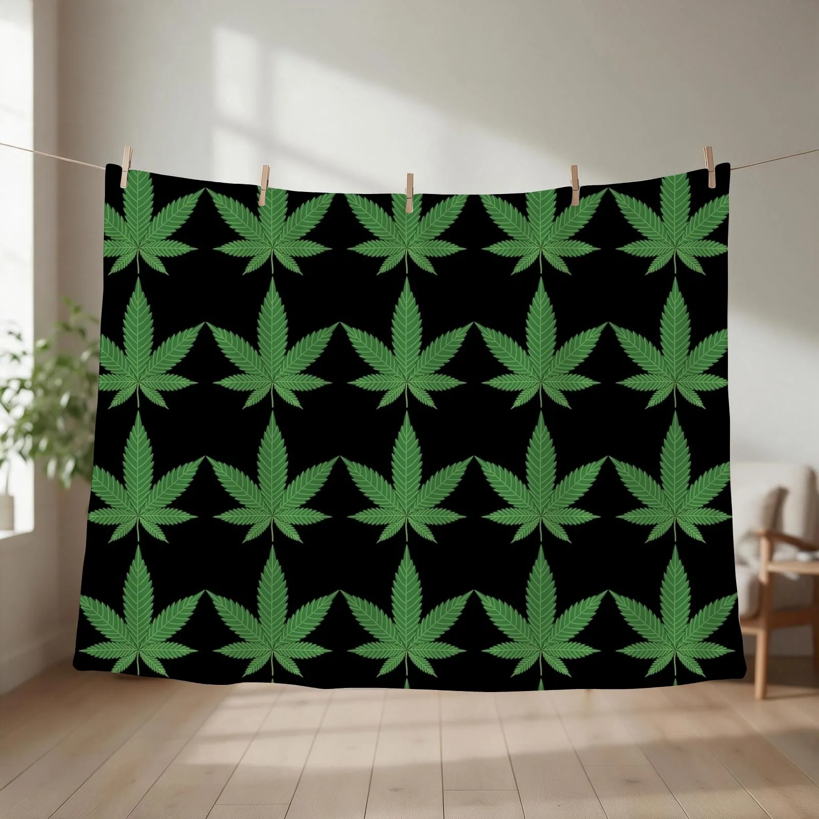 Weed Throw Blanket Luxury Throw Warm Custom anime Blankets