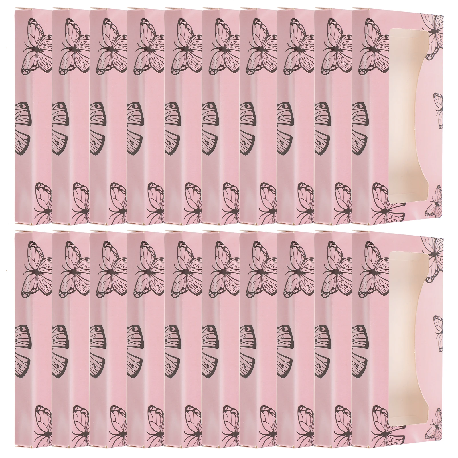 

30pcs Lash Boxes False Eyelash Paper Display Case Holder Storage Container Lightweight Portable Salon Home Use Eyelash Packaging