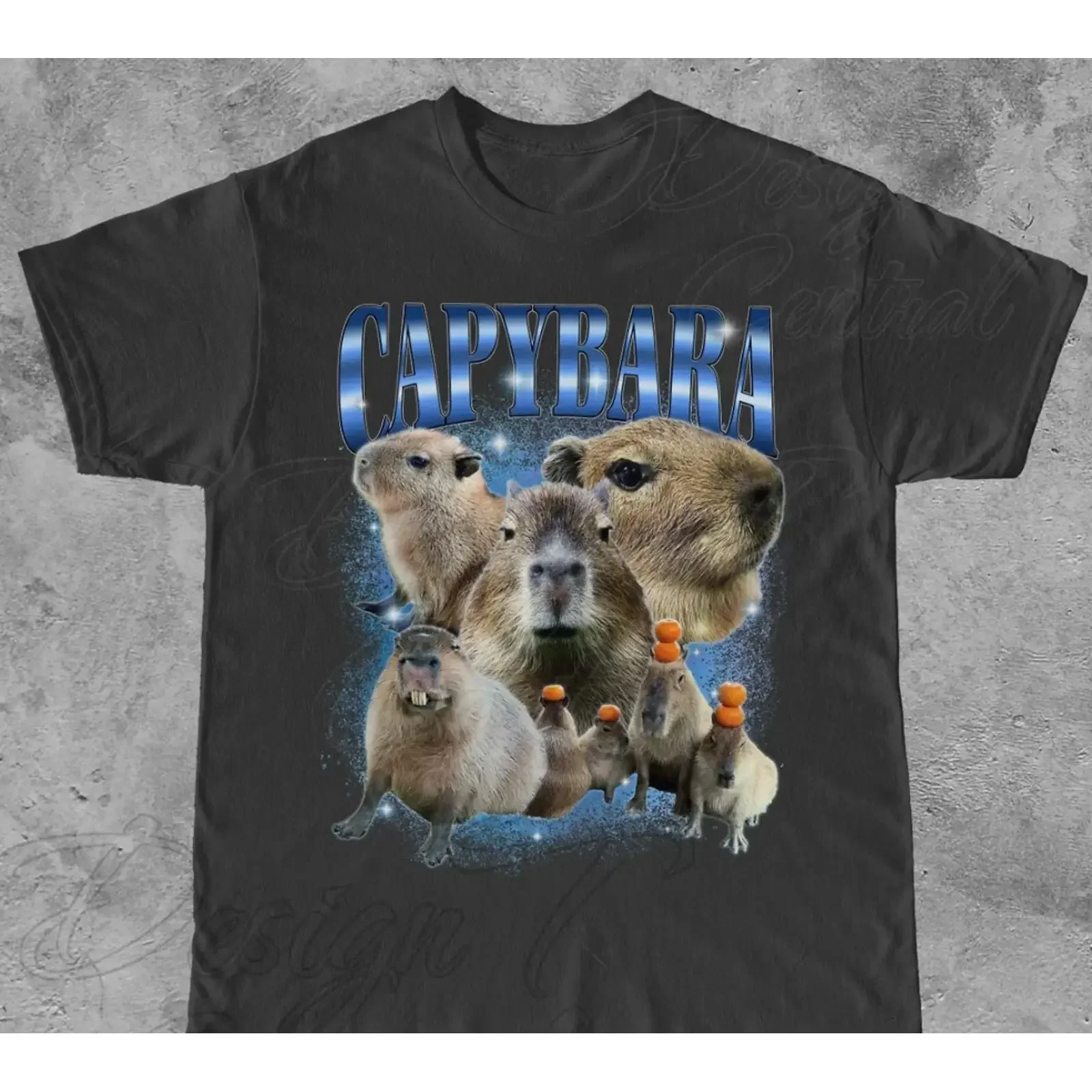Camiseta Capybara Bootleg Edit, Linda, para Amantes, Estilo Vintage, Unisex, Gráfica, Elegante, Transpirable, Ropa de Diseñador, Casual