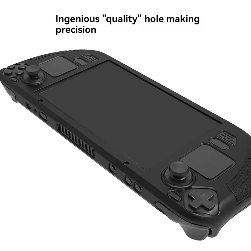 B24B For Steam Deck Protective Case-Anti-Fall,Anti-Slip,Soft Silicone Cover+Folding Stand Game Console Accessories
