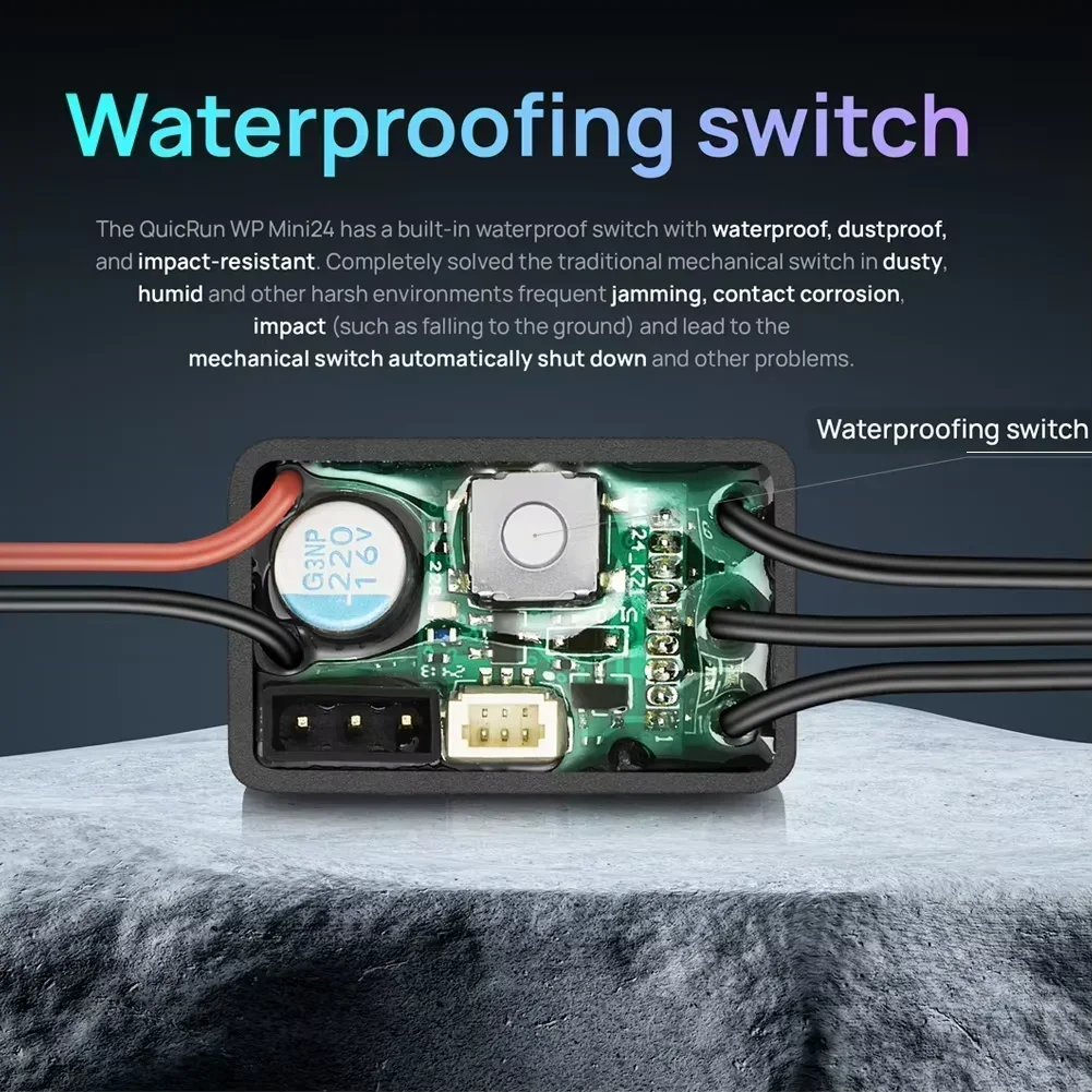 

SkyCityFPV HOBBYWING QUICRUN WP-MINI24 25A ESC внешний 1621SL 3500KV бесщеточный безсенсорный комбинированный двигатель на 1/24 модели автомобиля на гусеничном ходу