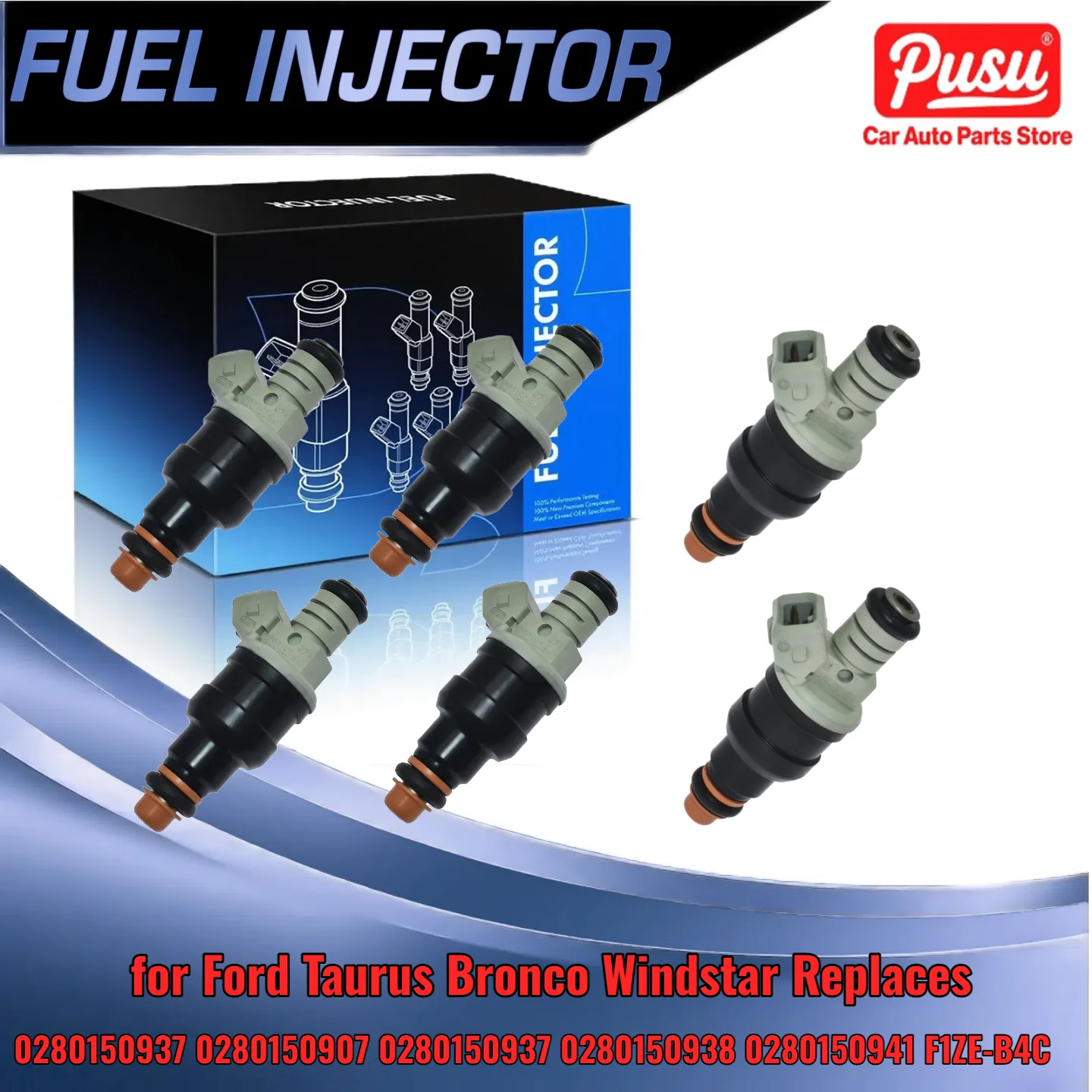 

6 новых топливных форсунок для Ford F-150 4,9 л 1990 1991 1992, прямая замена для OEM 0280150937 0280150907 0280150938