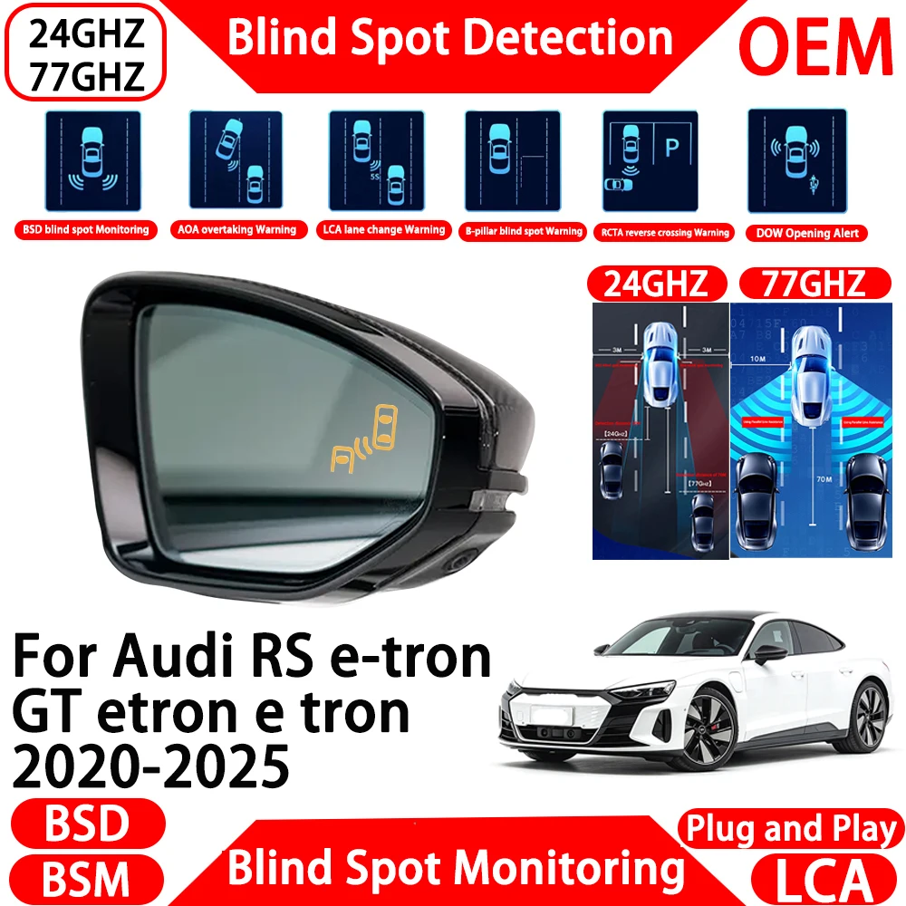 for Audi RS e-tron GT etron e tron 2020-2025 OEM Blind Spot Assist Monitoring Detection System Millimeter Wave Radar Alert  ﻿