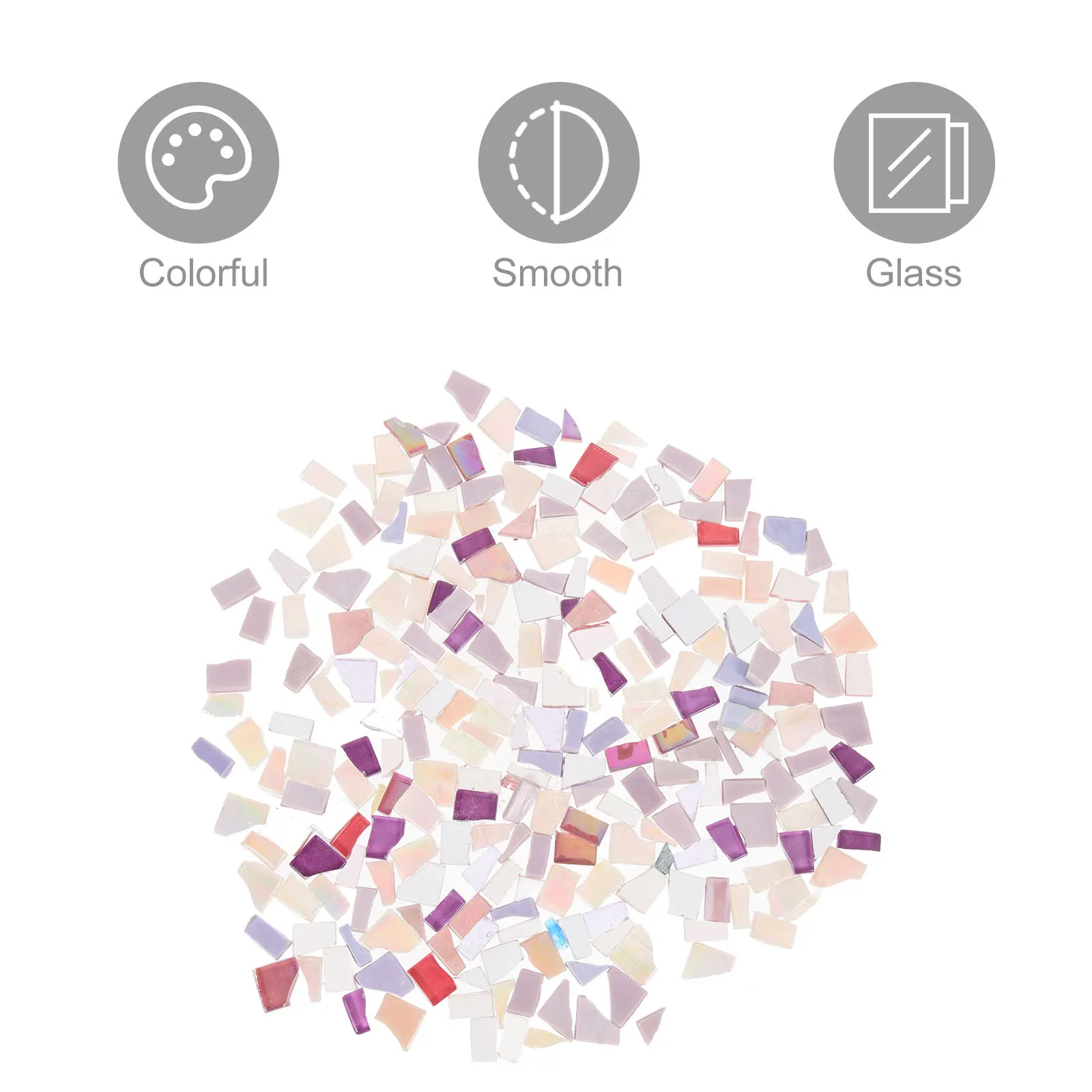 

Mosaic Tiles Glass Mosaics Pieces DIY Home Garden Decoration Handmade Craft Supplies Irregular Size Smooth Surface