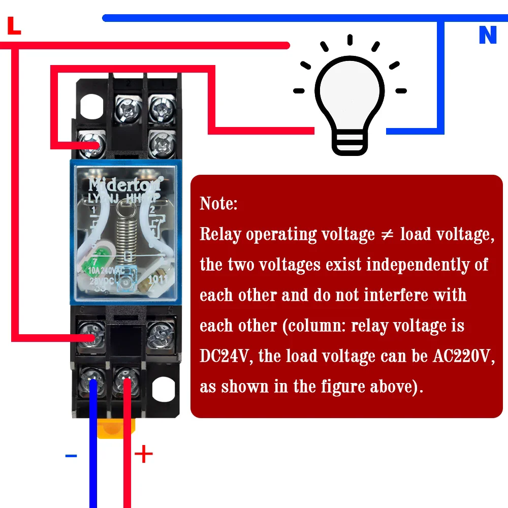 1pc LY2NJ HH62P HHC68A-2Z Electronic Micro Mini Electromagnetic Relay 10A 8PIN Coil DPDT With Socket Base DC12V,24V AC110,220V
