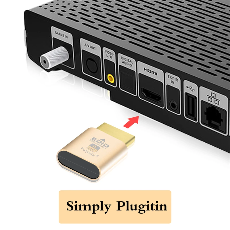 HDMI Dummy Plug | Headless Ghost Display Emulator with DDC/EDID|1080p@60Hz/2K 144Hz/4K@60Hz|Windows/Mac/Linux PC Desktop Support - Image 5