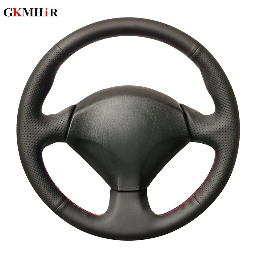 Hand-stitched Black Artifici Leather Car Steering Wheel Cover for Honda S2000 2000-2008 Civic Si 2002-2004 Acura RSX Type-S 2005