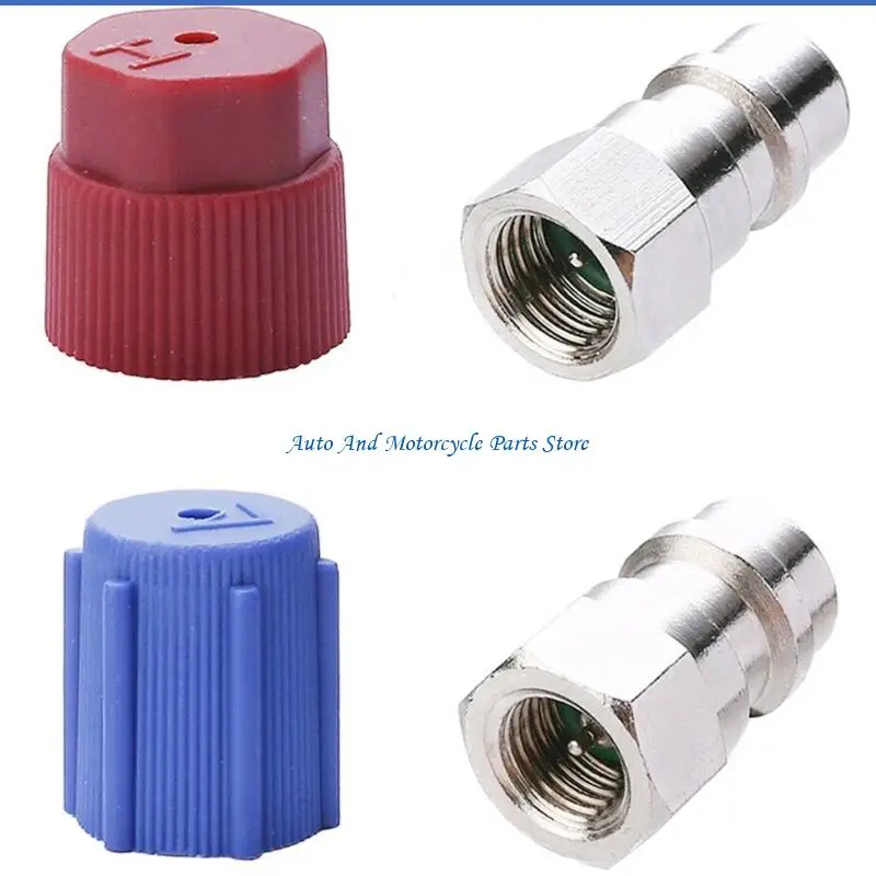 

P9FD Aluminum Refrigeration Transitioning Fitting for Car R134A HVAC System Upgrade