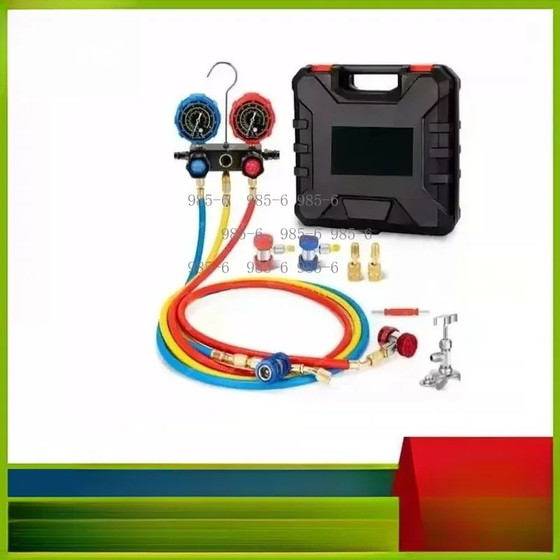 Refrigerant Pressure Gauge for Automotive Air Conditioner Filling, Compatible with R22 R134a R404 R410 Refrigerant