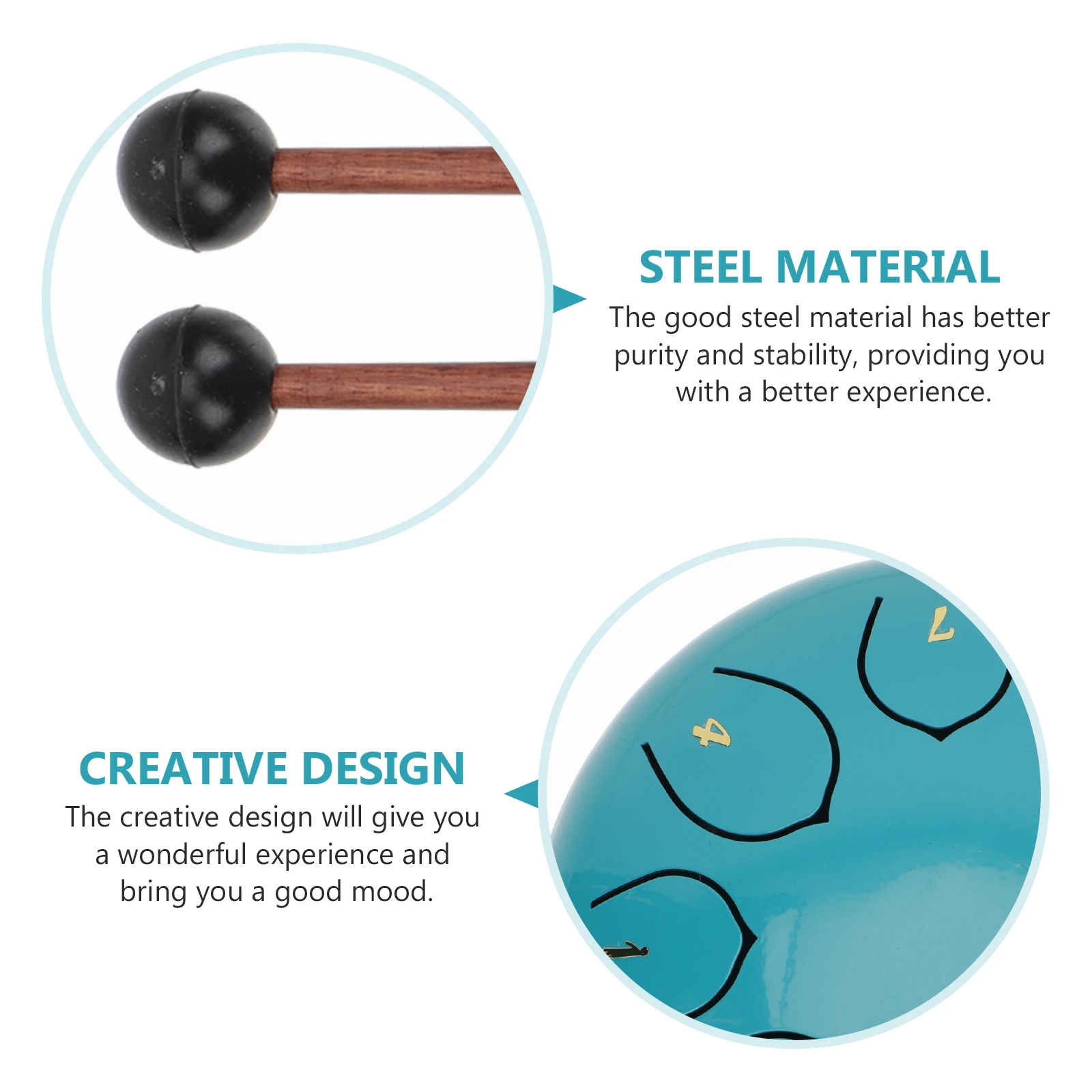 

Creative Ethereal Steel Tongue Drum Hand Drum Musical Instrument For Stress Relief And Musical Enlightenment Kids Adults