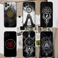 Viking Vegvisir Logo Phone Case For iPhone 8 11 12 13 14 15 Mini X XR XS PRO MAX Plus Shell