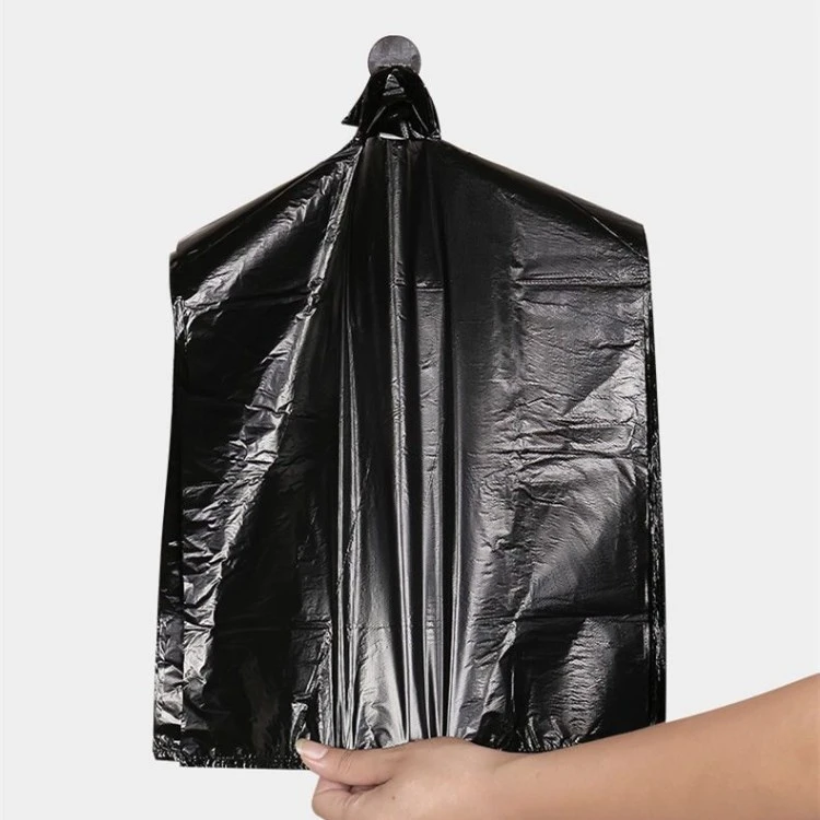 50 PCS Handle Portable Garbage Bag Thickened Disposable Plastic Bag Trash Bags Waste Bin Rubbish Bags 1 Dozen