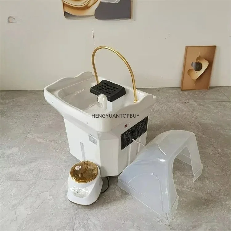 Mobiles Plastik-Shampoo-Becken mit Wassertank