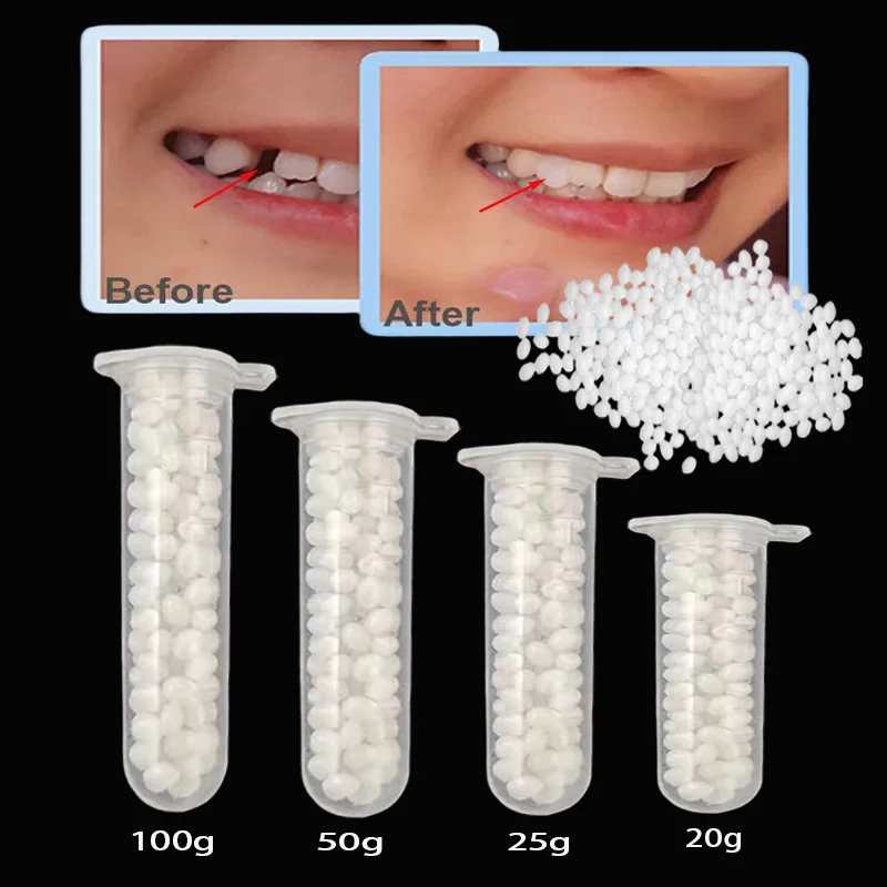 

Broken Tooth Repair Kit-Thermal Beads Denture Solid Adhesive Suitable For Missing Broken Teeth Dental Tooth Filling Material