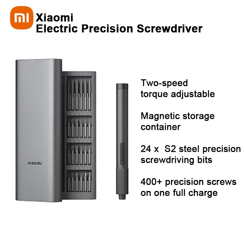 Xiaomi Electric Precision Screwdriver Household Multifunctional Maintenance Disassembling Tool Sets Magnetic Absorption Tool