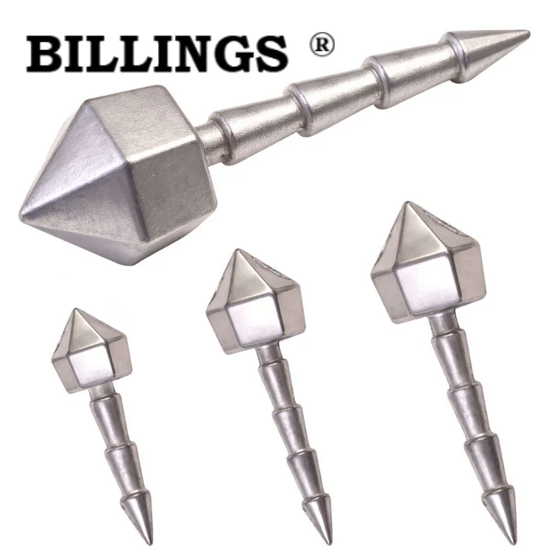 BILLINGS 10 Stück Neue Diamantförmige Schrauben-Weichköder Gewichtete Blei-Schraubengewichte Angelzubehör – Detail 1