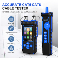 Noyafa NF-8508 Network Cable Tester Ethernet Cable Tracker with OPM VFL PoE Checker Measure Length Wiremap Tester Network Tools